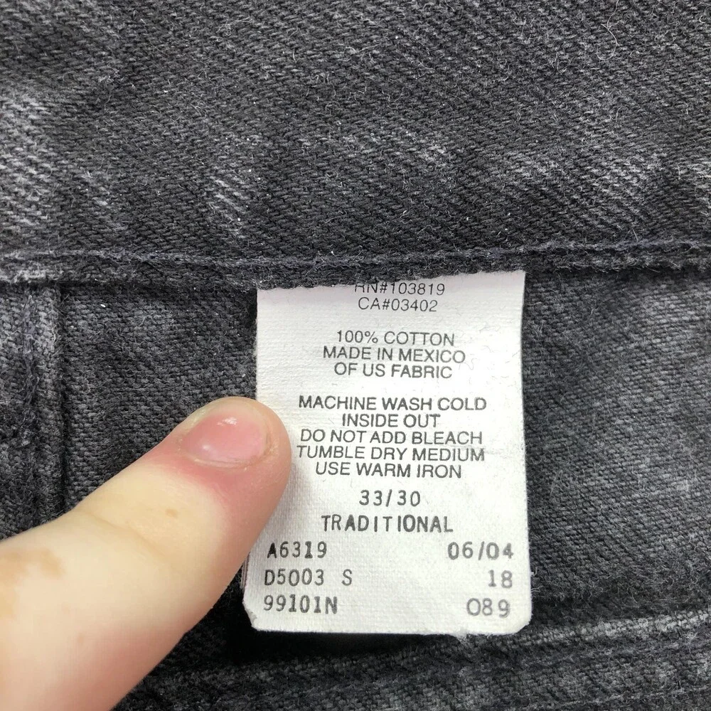 Harley-Davidson Jeans Mens 33x30 Black Charcoal Wash Regular Straight Denim